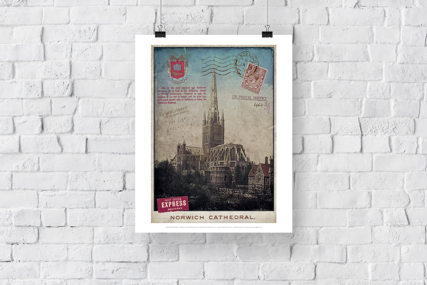 Norwich Cathedral - Art Print