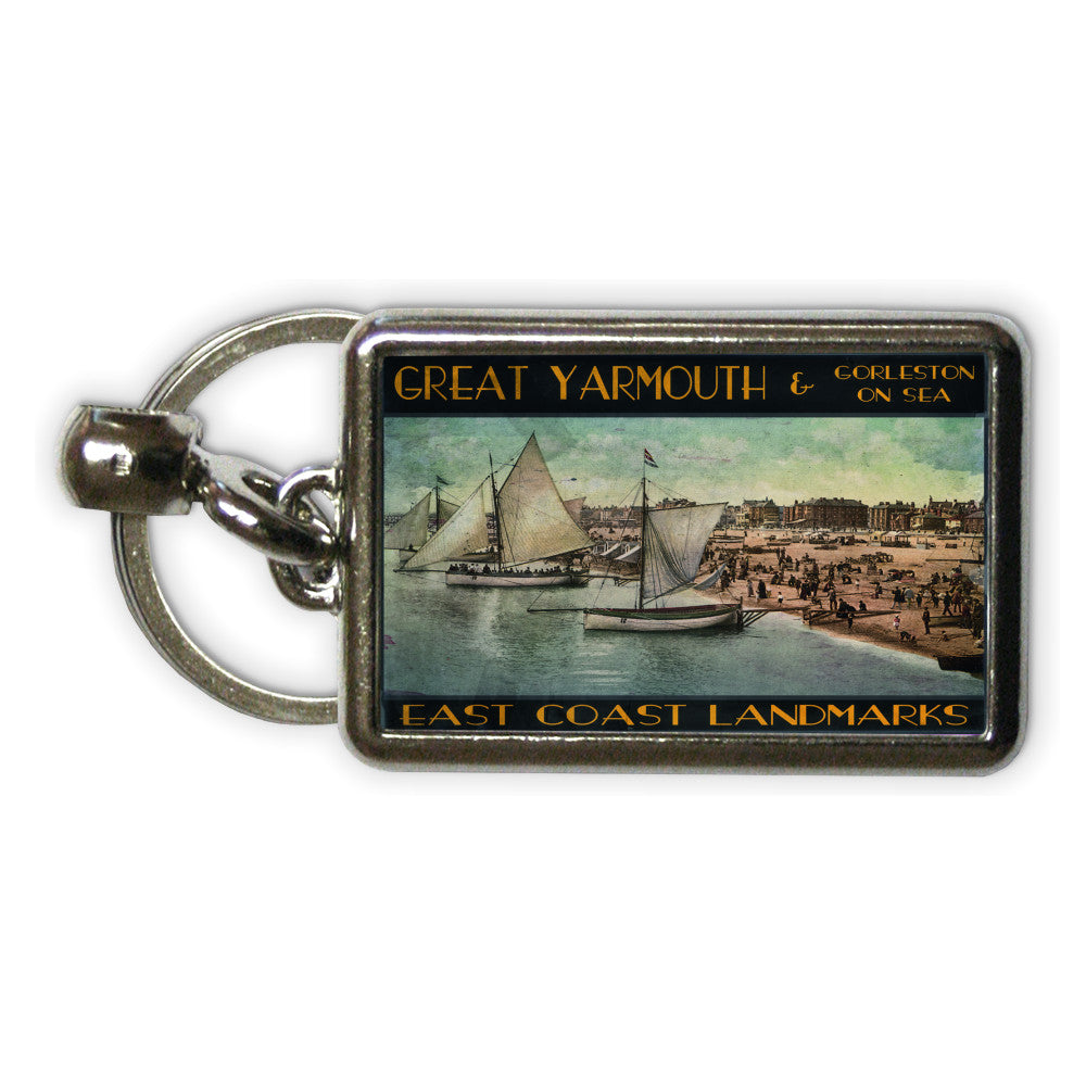 Great Yarmouth and Gorleston on Sea Metal Keyring