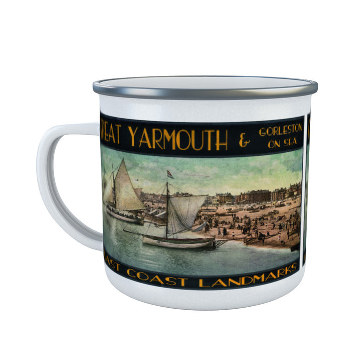 Great Yarmouth and Gorleston on Sea Enamel Mug