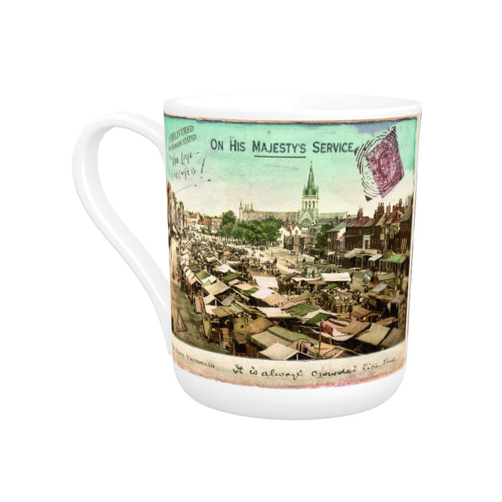 Market Place, Great Yarmouth Bone China Mug