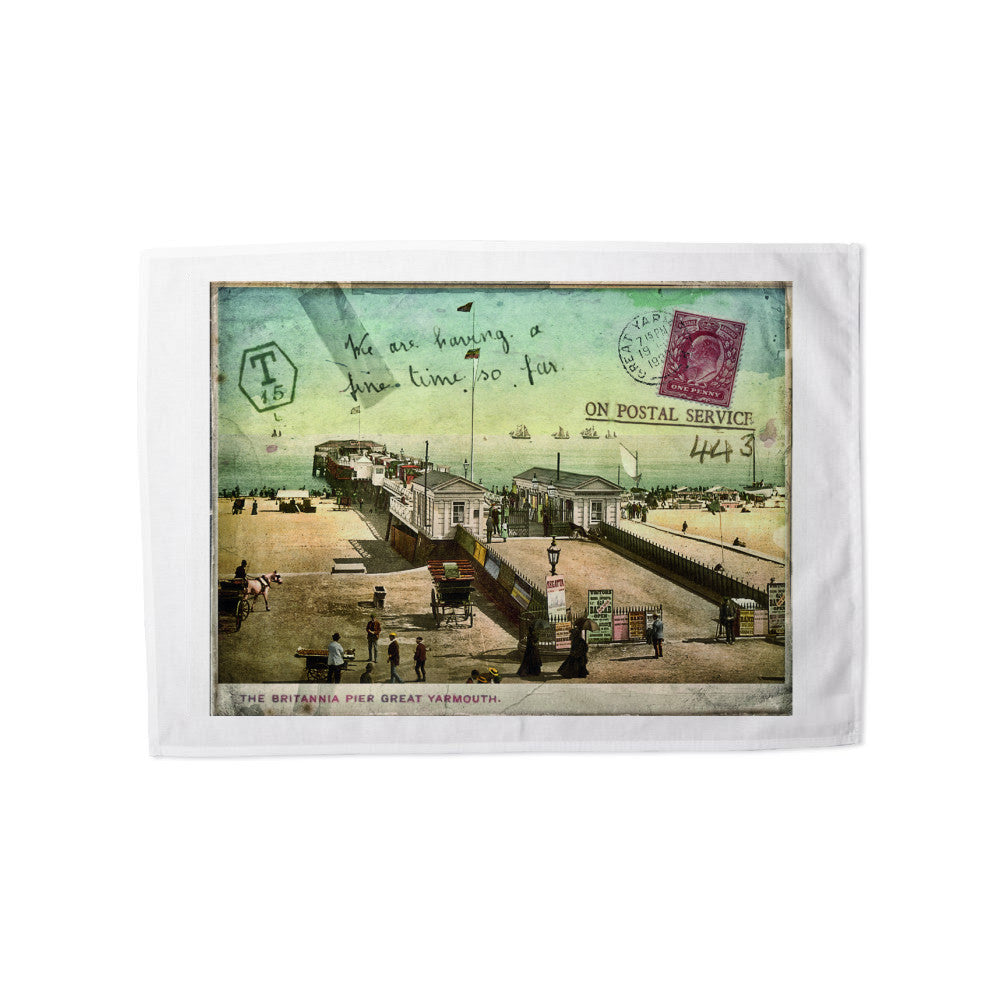 Britannia Pier, Great Yarmouth Tea Towel