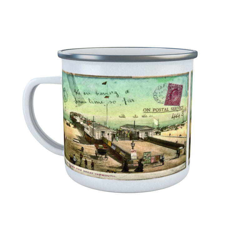 Britannia Pier, Great Yarmouth Enamel Mug