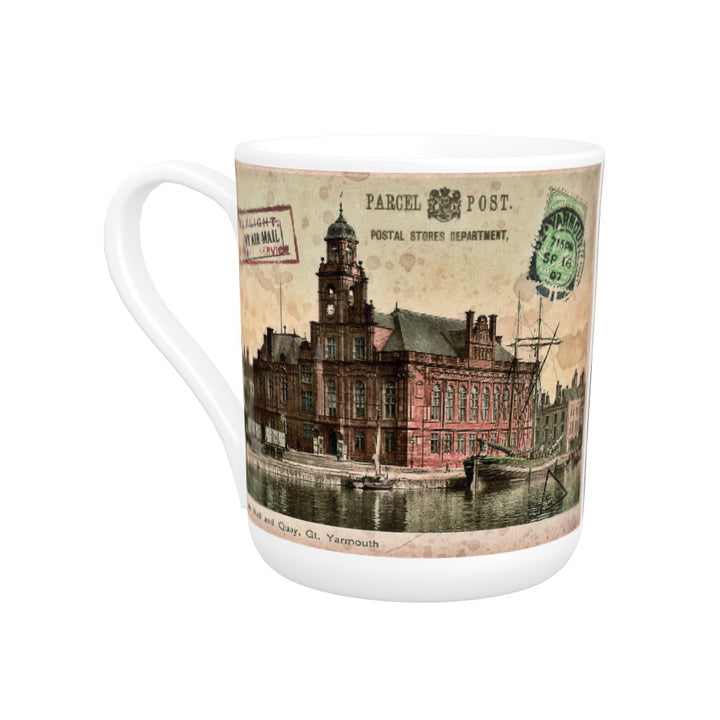 Town Hall and Quay, Great Yarmouth Bone China Mug