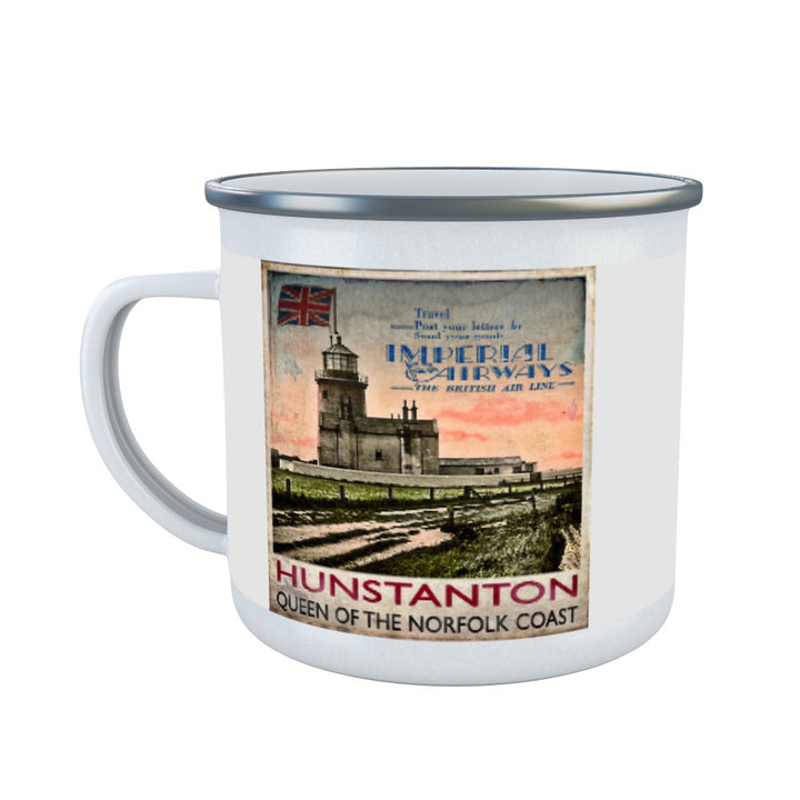 Hunstanton, Queen of the Norfolk Coast Enamel Mug