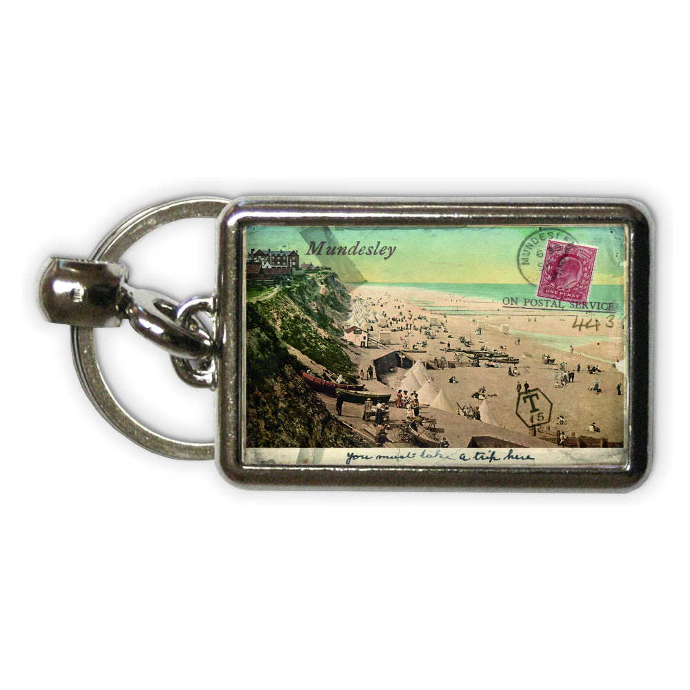 Mundesley Metal Keyring