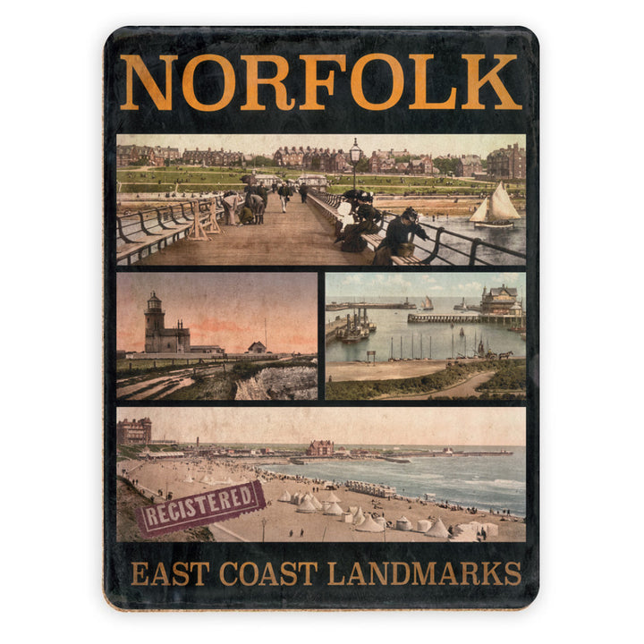 Norfolk East Coast Landmarks Placemat