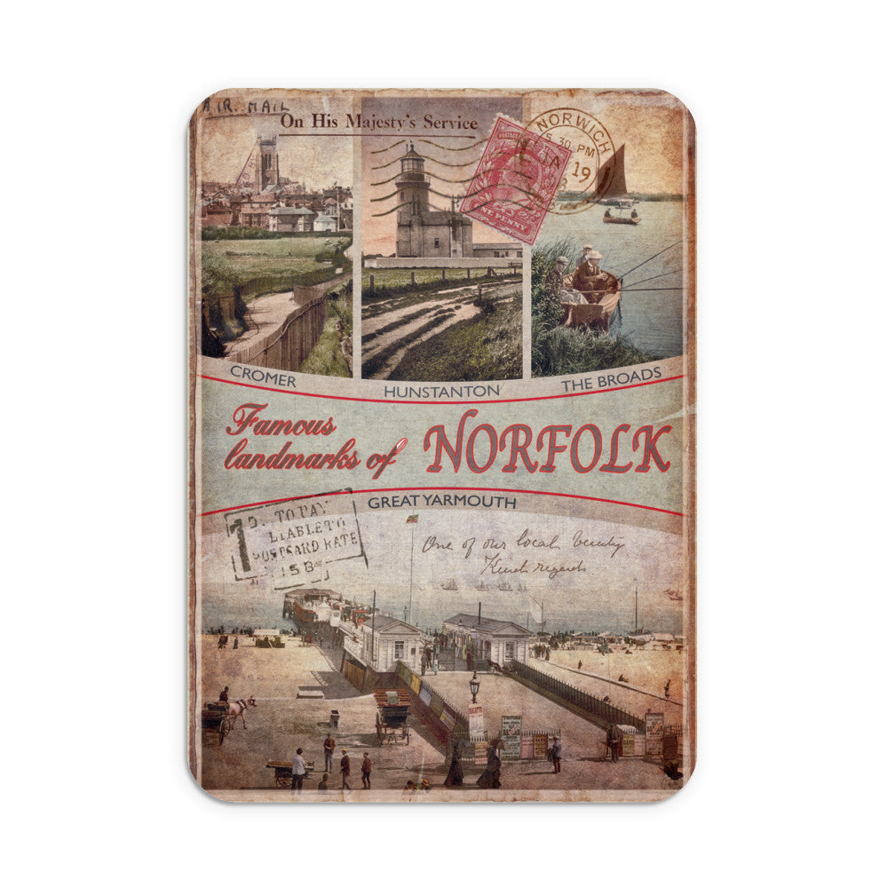 Famous Landmarks of Norfolk Mouse Mat