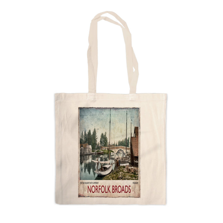 Norfolk Broads Canvas Tote Bag