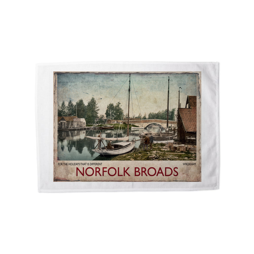 Norfolk Broads Tea Towel