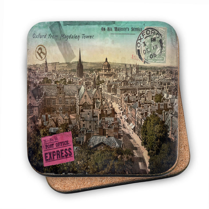 Oxford from the Magdalen Tower MDF Coaster