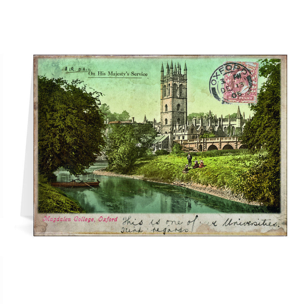 Magdalen College, Oxford Greeting Card 7x5