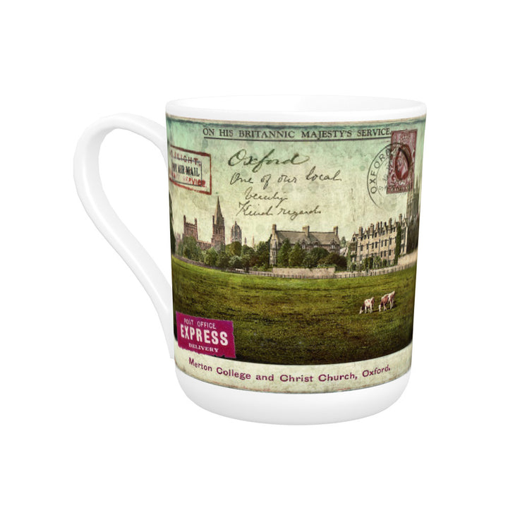 Merton College and Christ Church, Oxford Bone China Mug