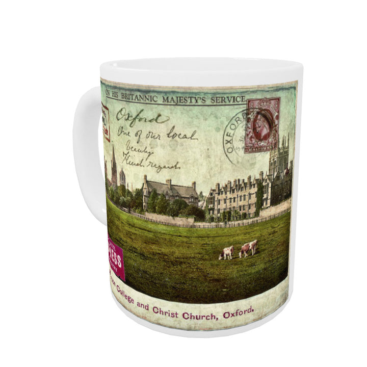 Merton College and Christ Church, Oxford Coloured Insert Mug