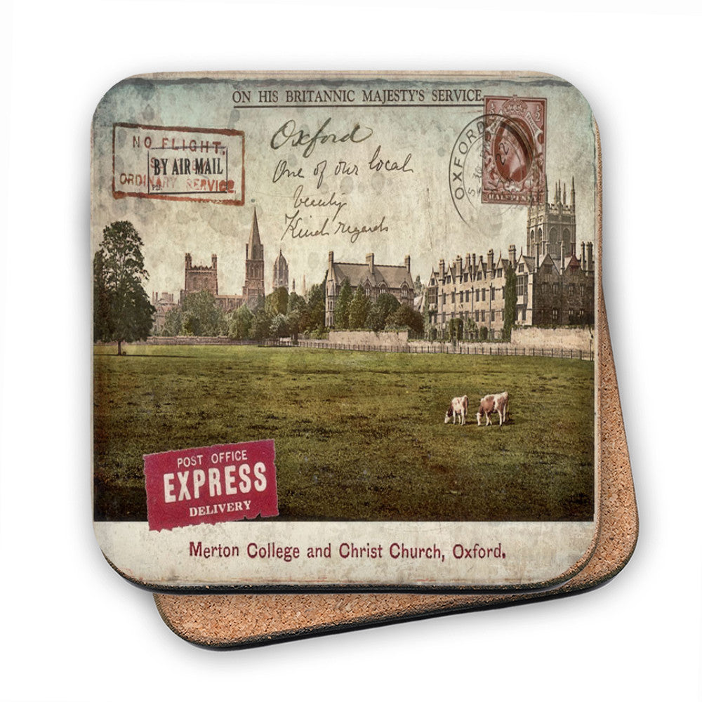 Merton College and Christ Church, Oxford MDF Coaster