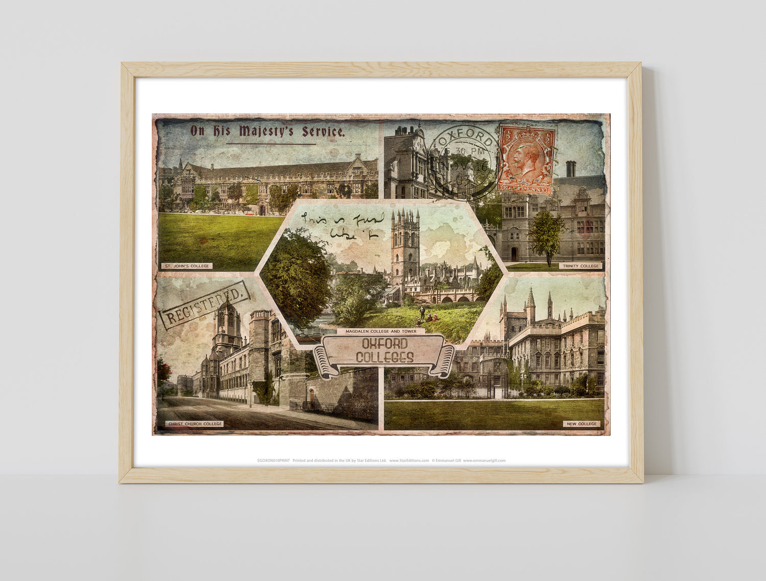 Oxford Colleges - Art Print