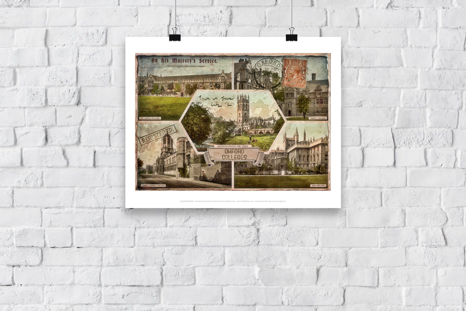 Oxford Colleges - Art Print