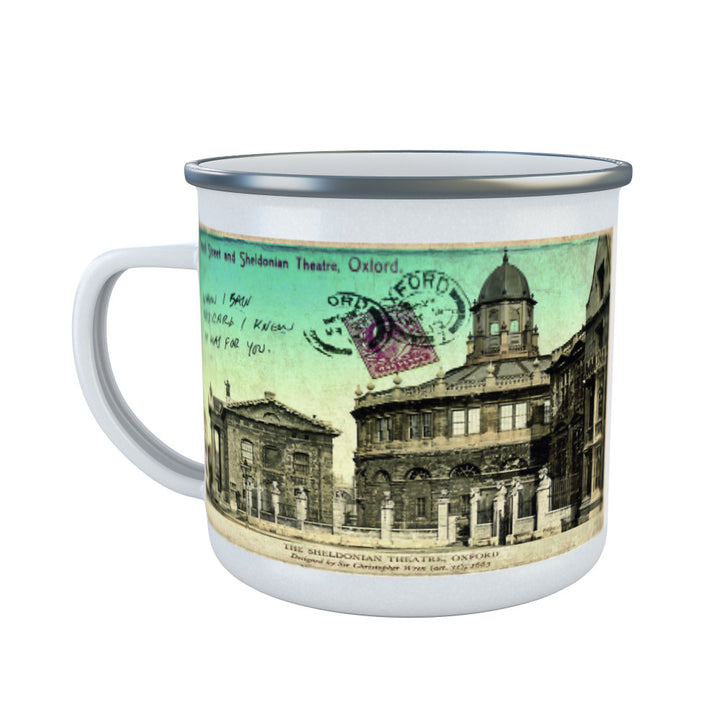 Broad Street and Sheldonian Theatre, Oxford Enamel Mug