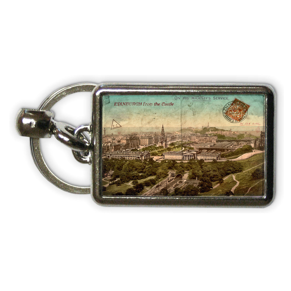 Edinburgh, Scotland Metal Keyring