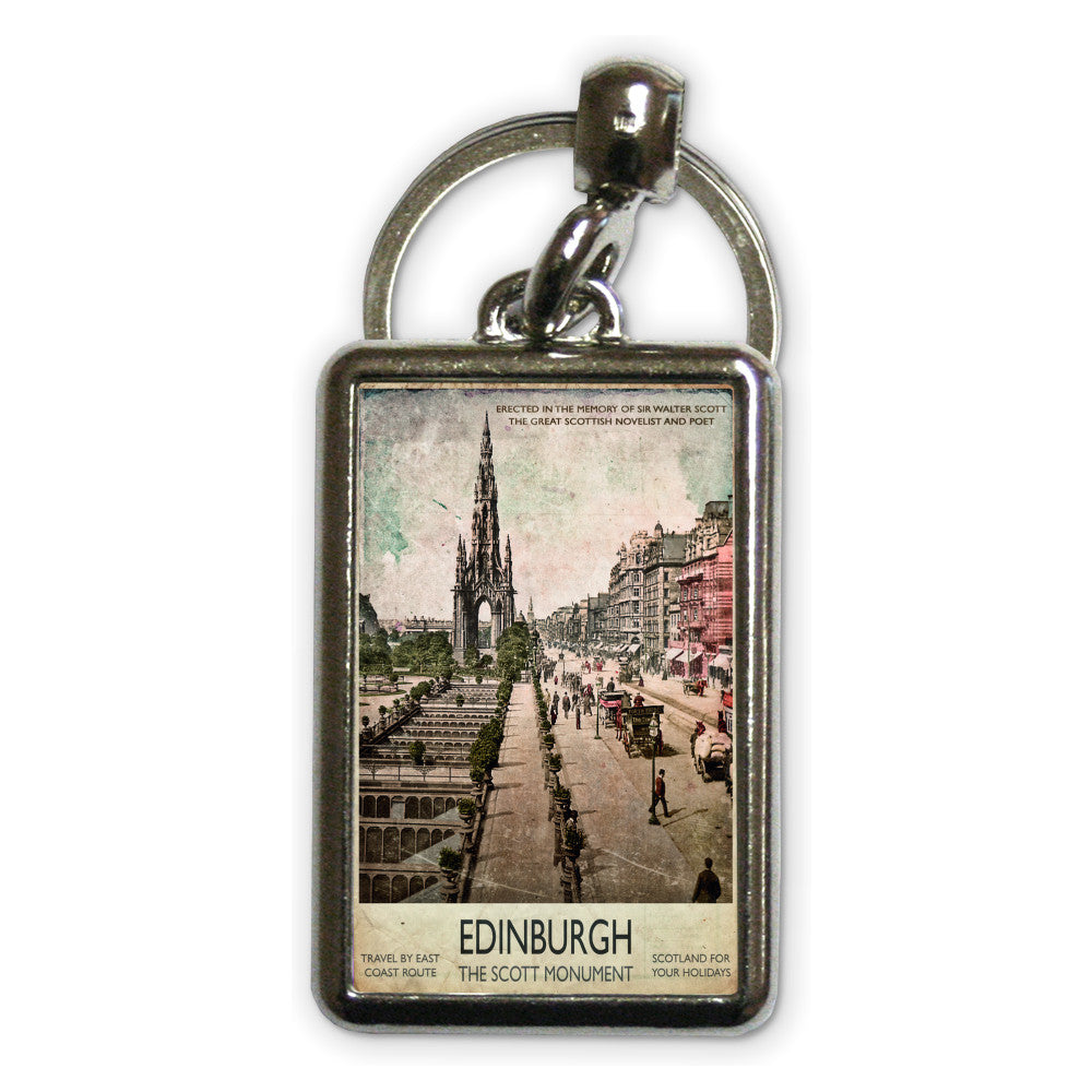 The Scott Monument, Edinburgh Metal Keyring