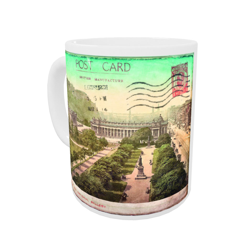 Edinburgh Castle and National Gallery, Scotland Mug