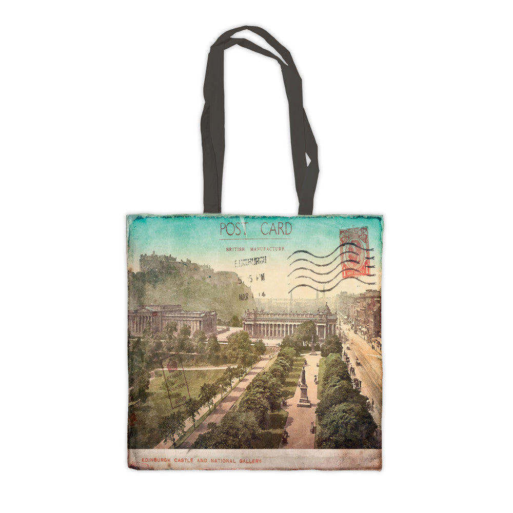 Edinburgh Castle and National Gallery, Scotland Premium Tote Bag