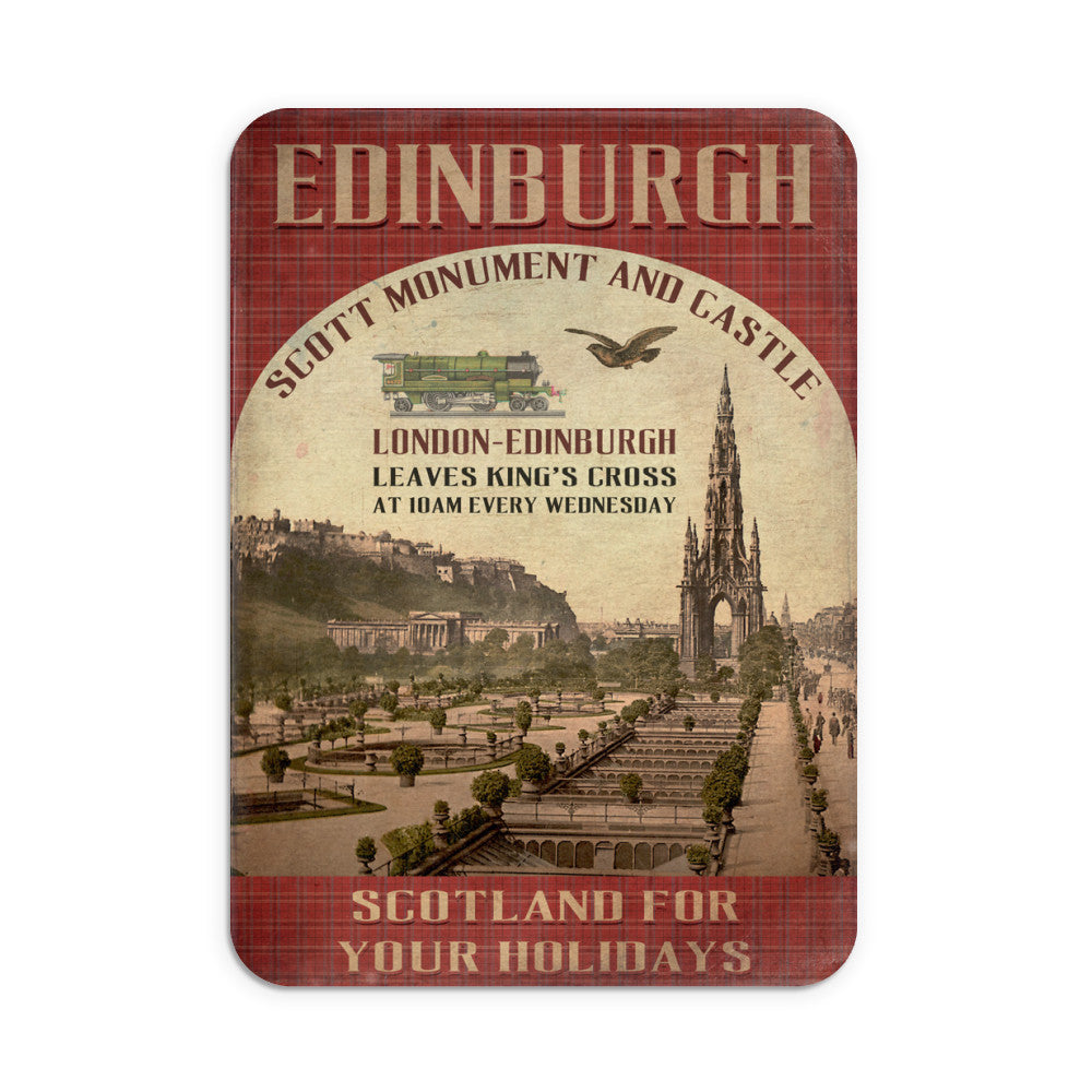 The Scott Monument and Castle, Edinburgh, Scotland Mouse Mat