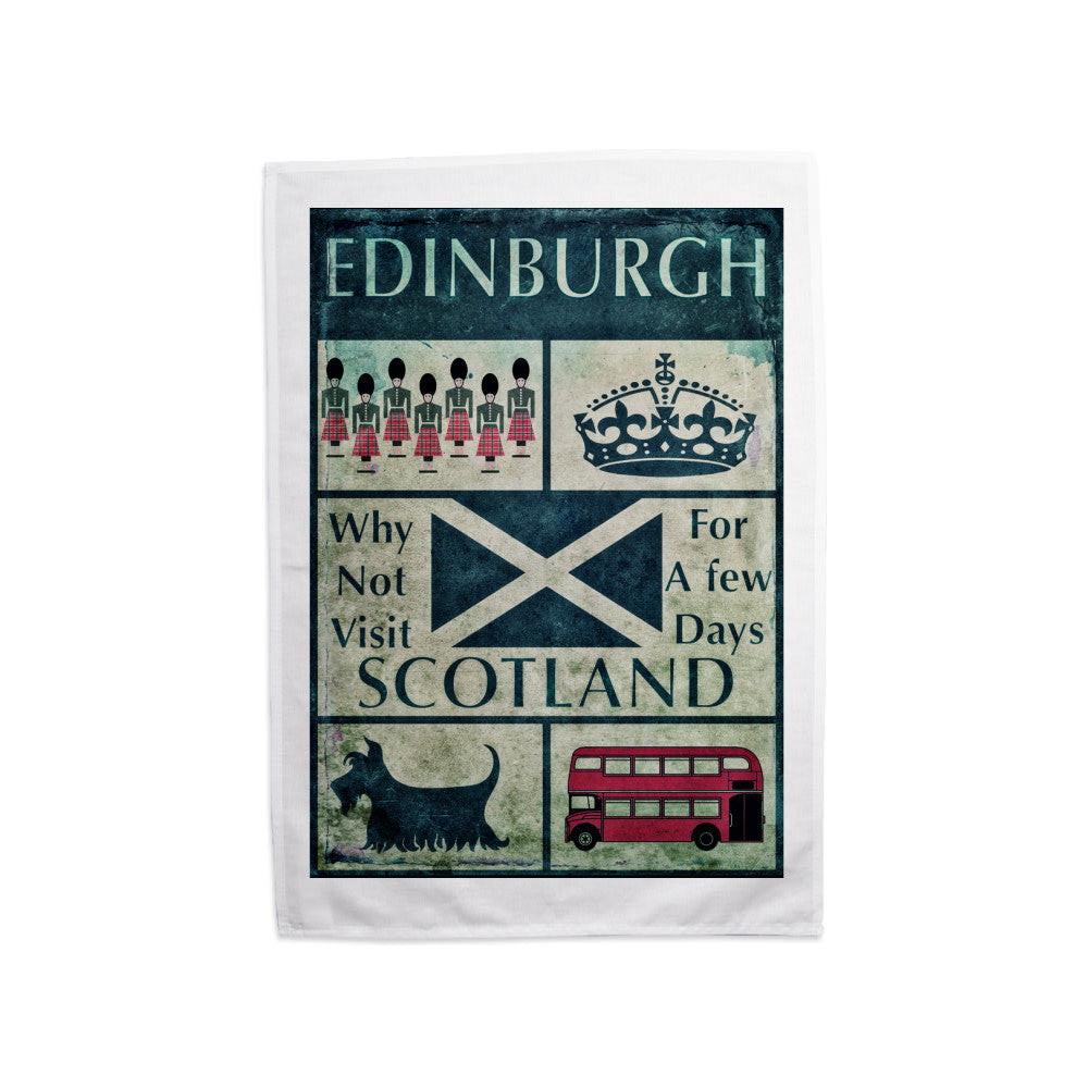 Edinburgh, Scotland Tea Towel