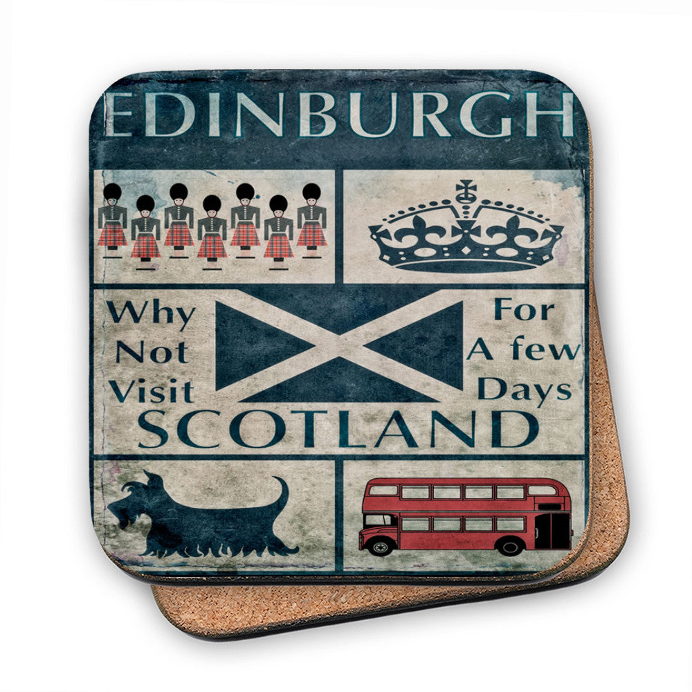 Edinburgh, Scotland MDF Coaster