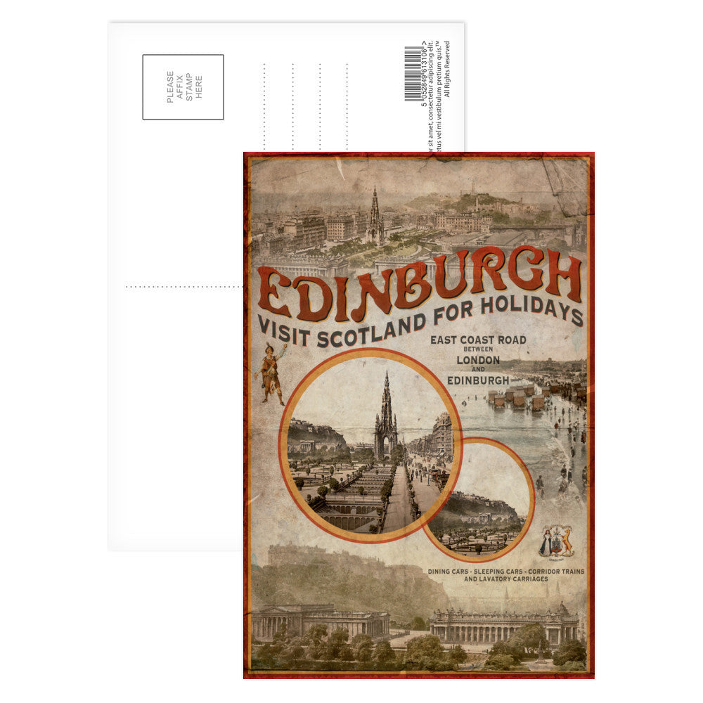 Edinburgh, Scotland Postcard Pack