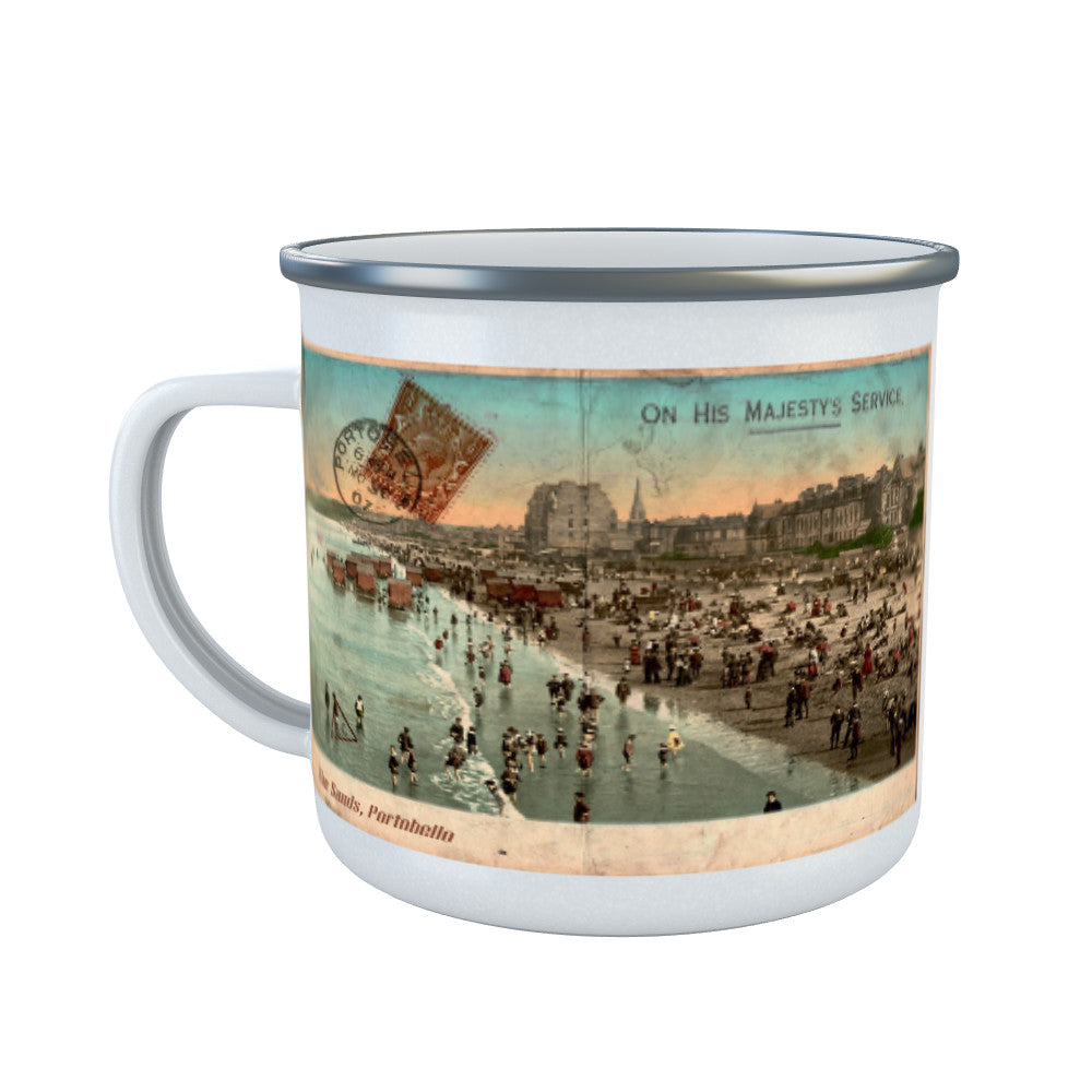 The Sands, Portobello, Scotland Enamel Mug