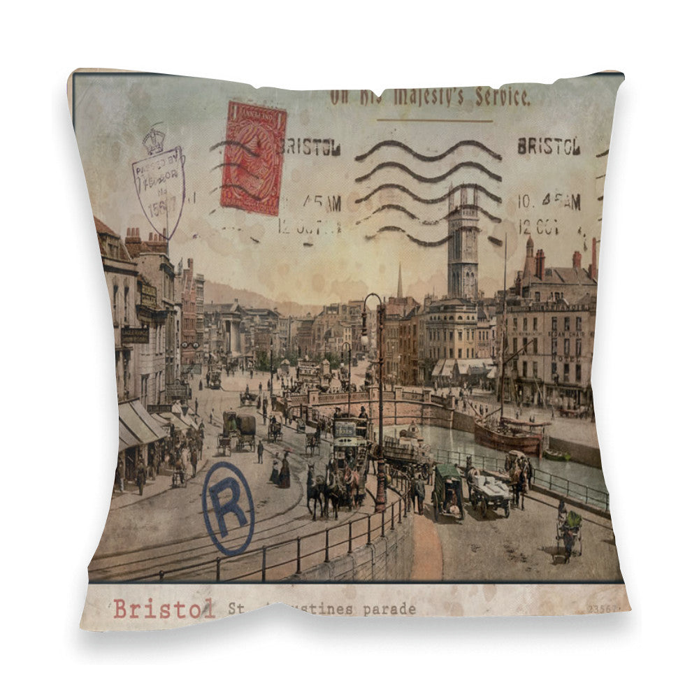 St Augustines Parade, Bristol Fibre Filled Cushion