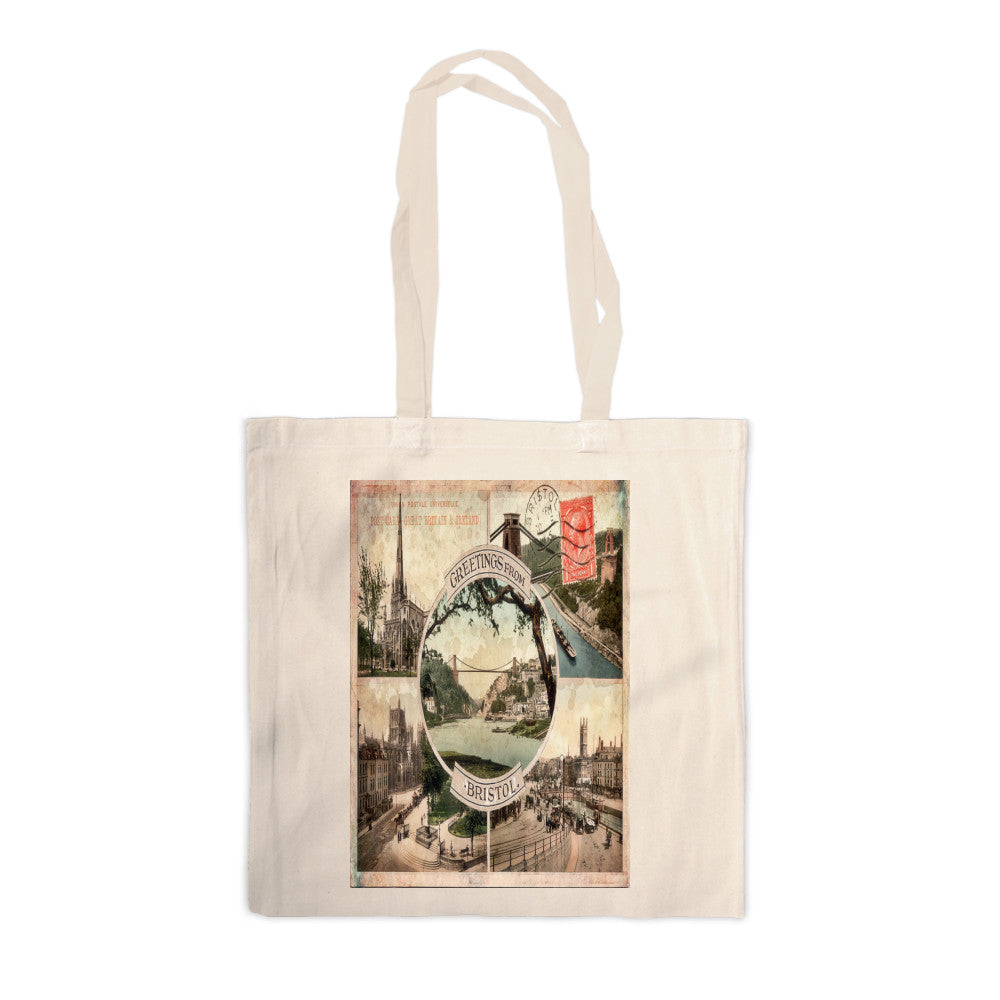 Greetings from Bristol Canvas Tote Bag