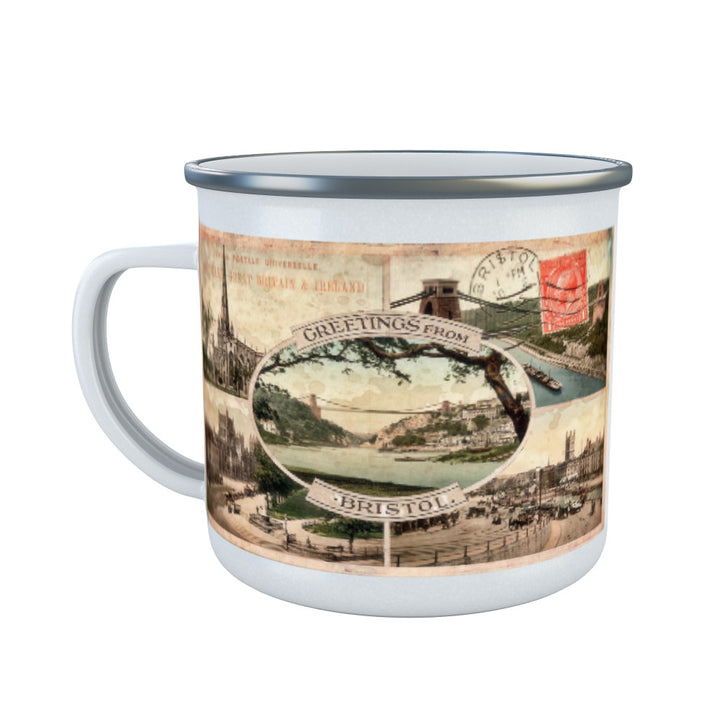 Greetings from Bristol Enamel Mug