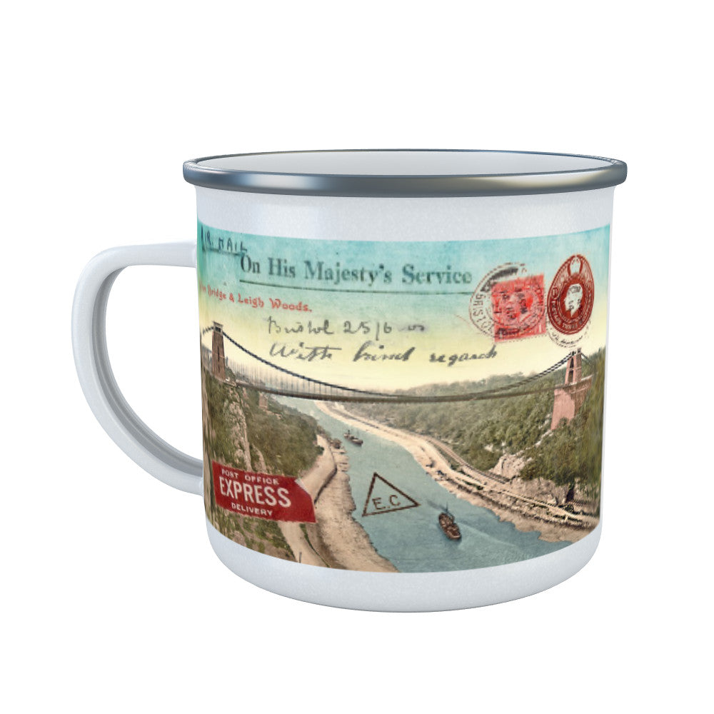 Clifton Suspension Bridge, Bristol Enamel Mug