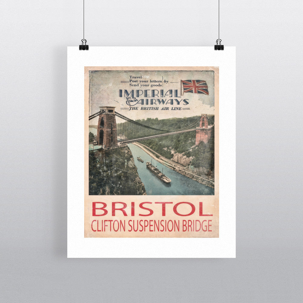 Clifton Suspension Bridge, Bristol 90x120cm Fine Art Print