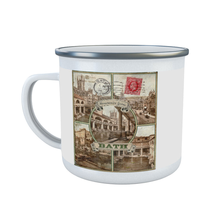 Souvenir from Bath Enamel Mug