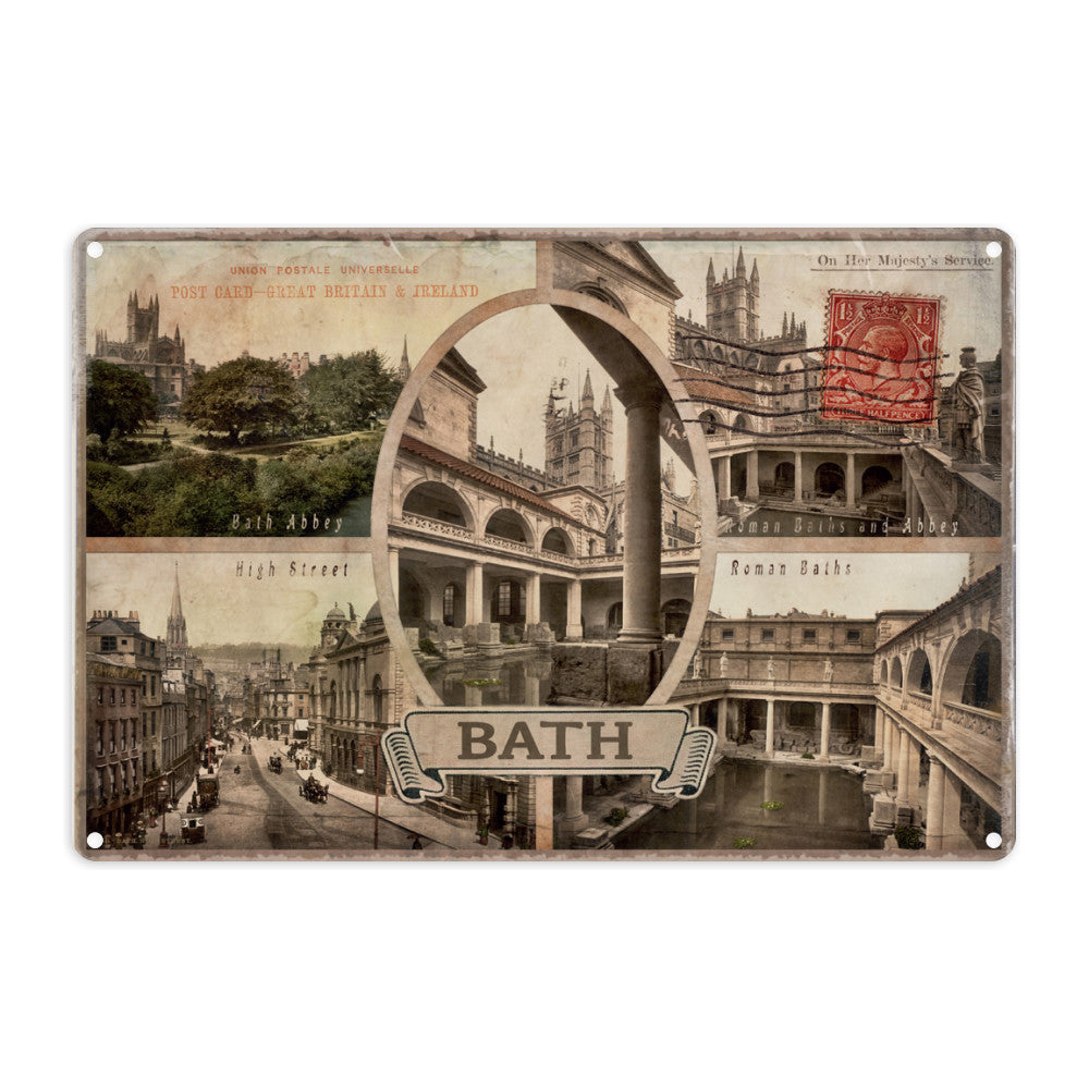 Bath Metal Sign