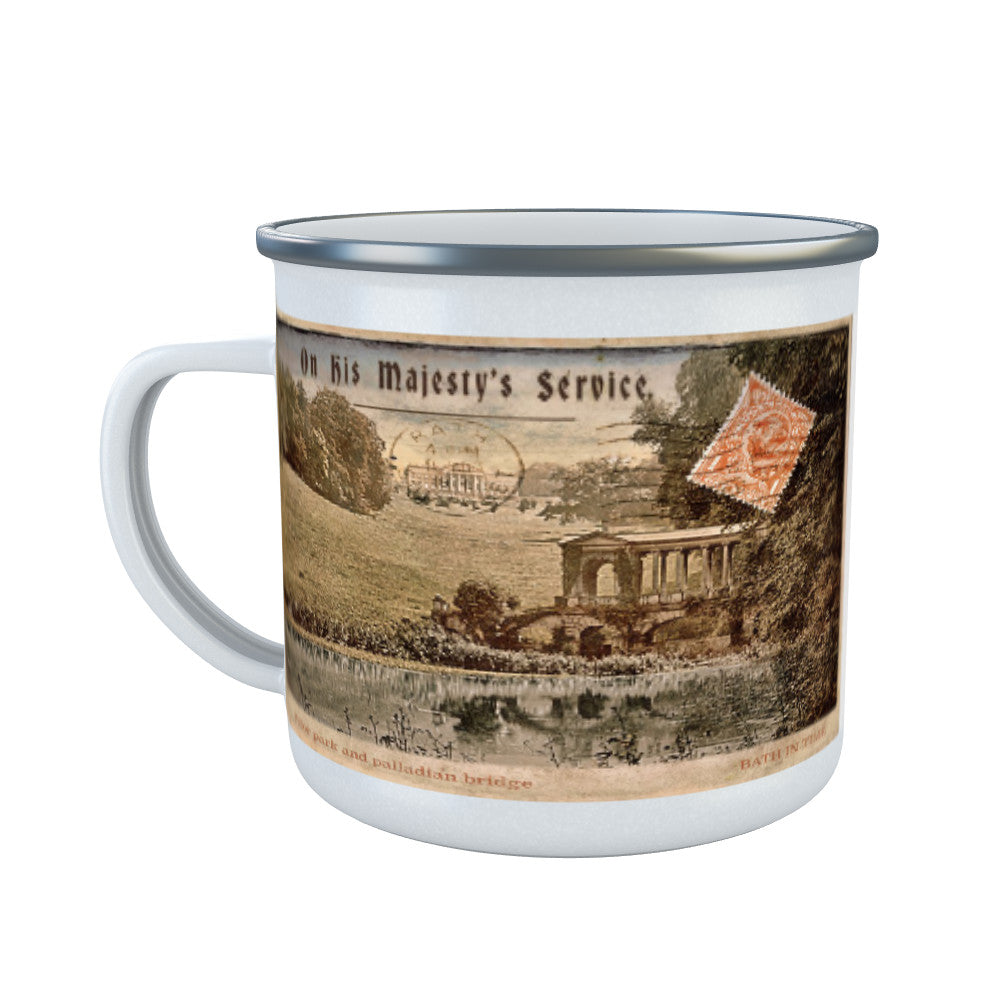 Prior Park and Palladian Bridge, Bath Enamel Mug