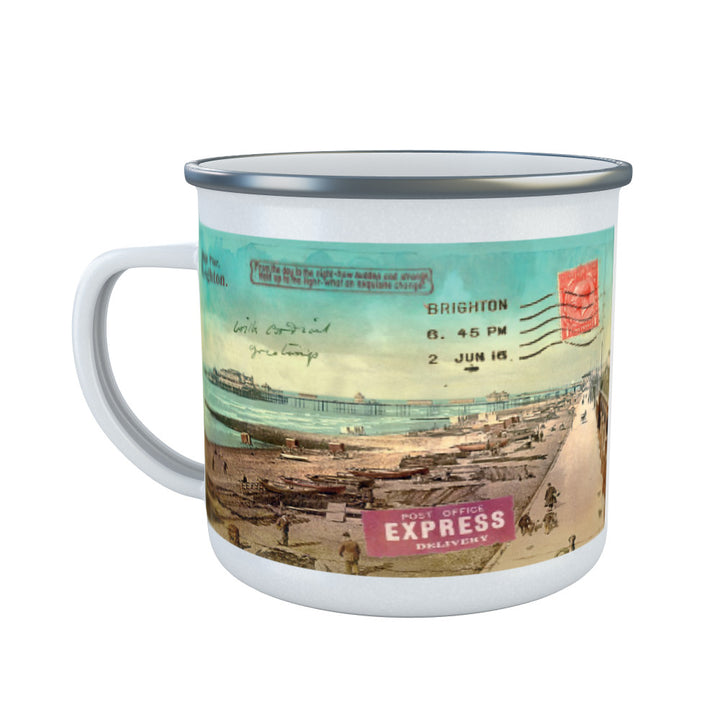 West Pier, Brighton Enamel Mug