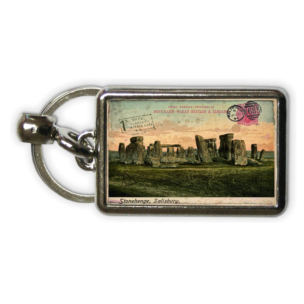 Stonehenge, Wiltshire Metal Keyring