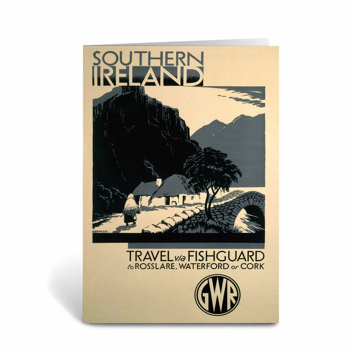 Southern Ireland via Fishguard to Rosslare, Waterford or Cork Greeting Card