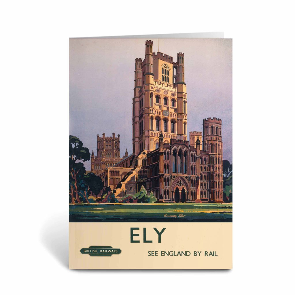 Ely See England by Rail Greeting Card