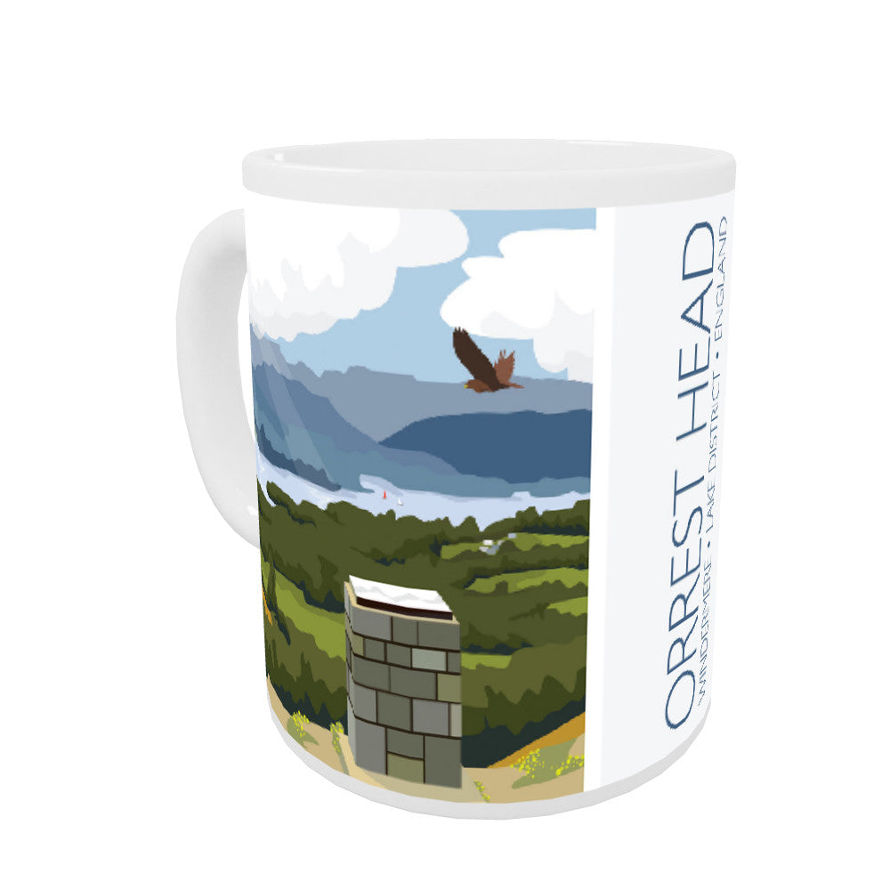 Orrest Head, Windermere, Lake District Coloured Insert Mug