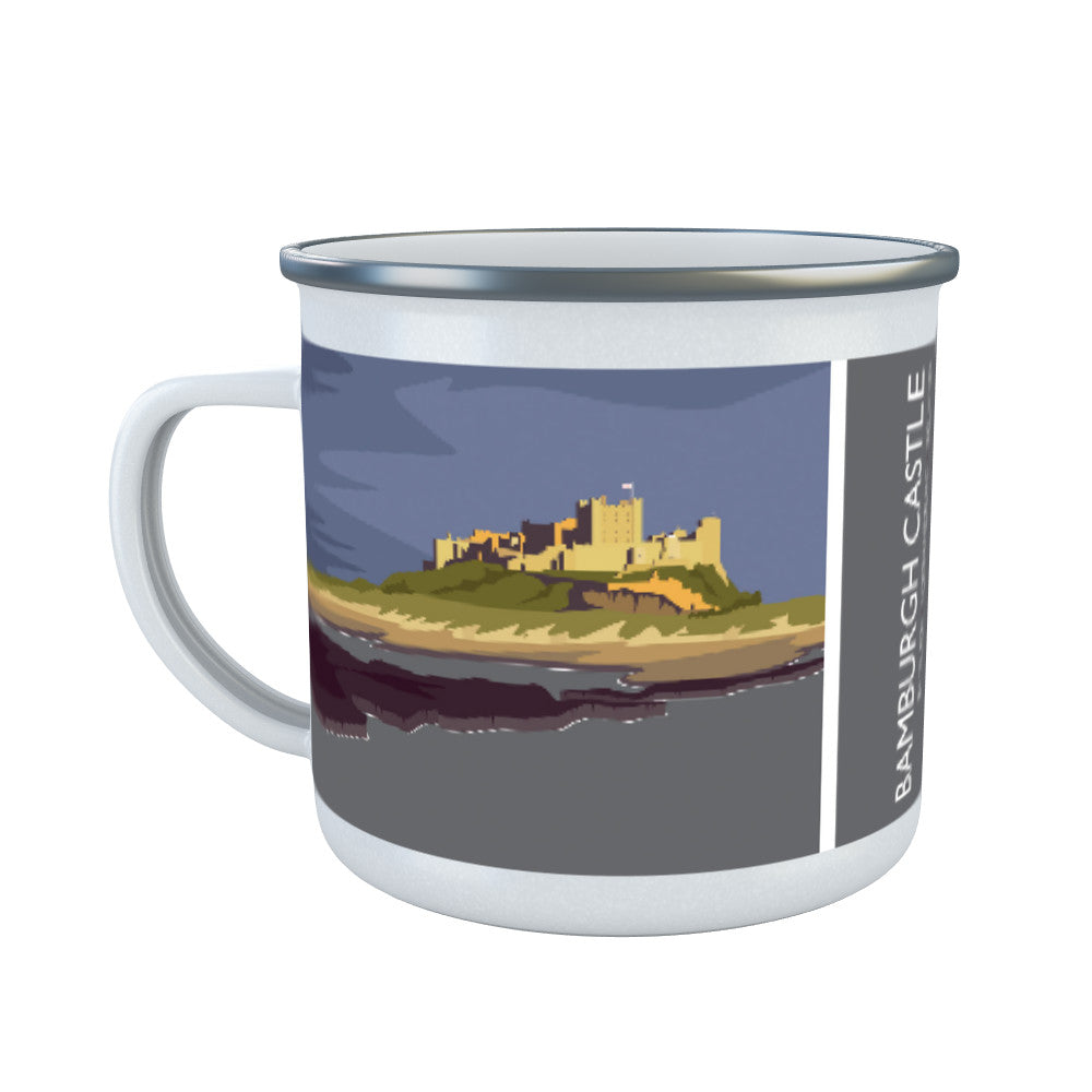 Bamburgh Castle, Northumberland Enamel Mug