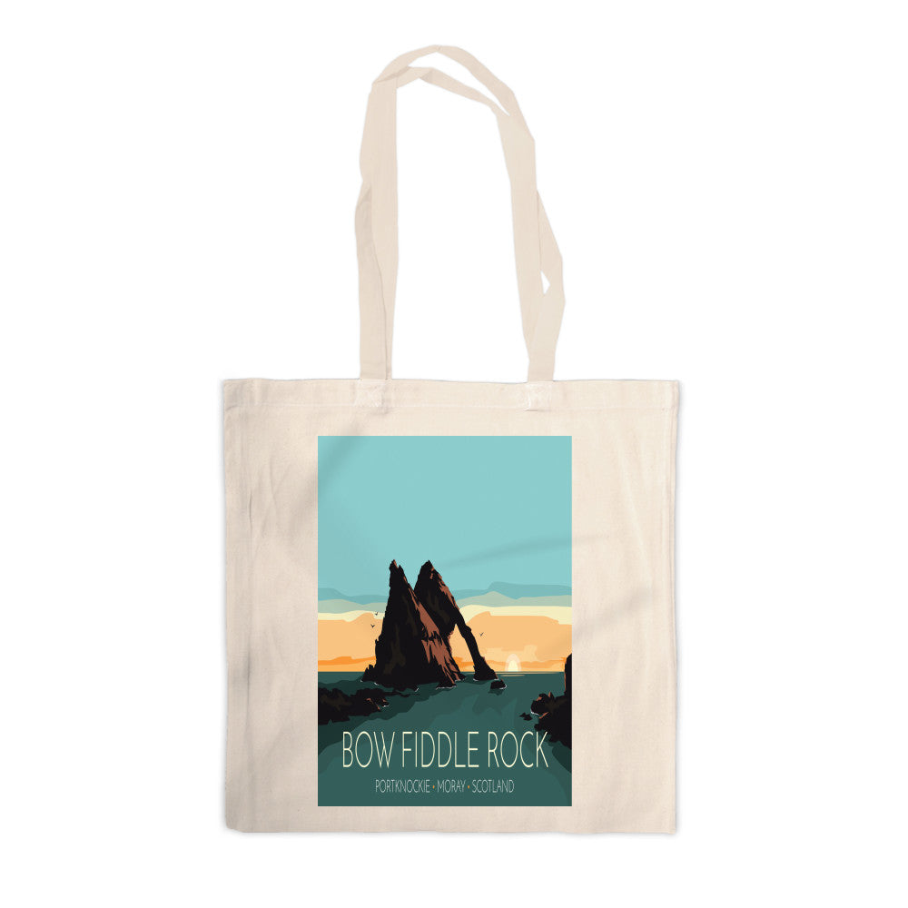 Bow Fiddle Rock, Moray, Scotland Canvas Tote Bag