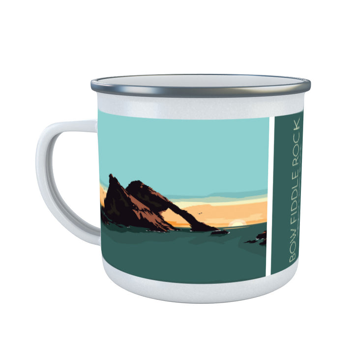 Bow Fiddle Rock, Moray, Scotland Enamel Mug