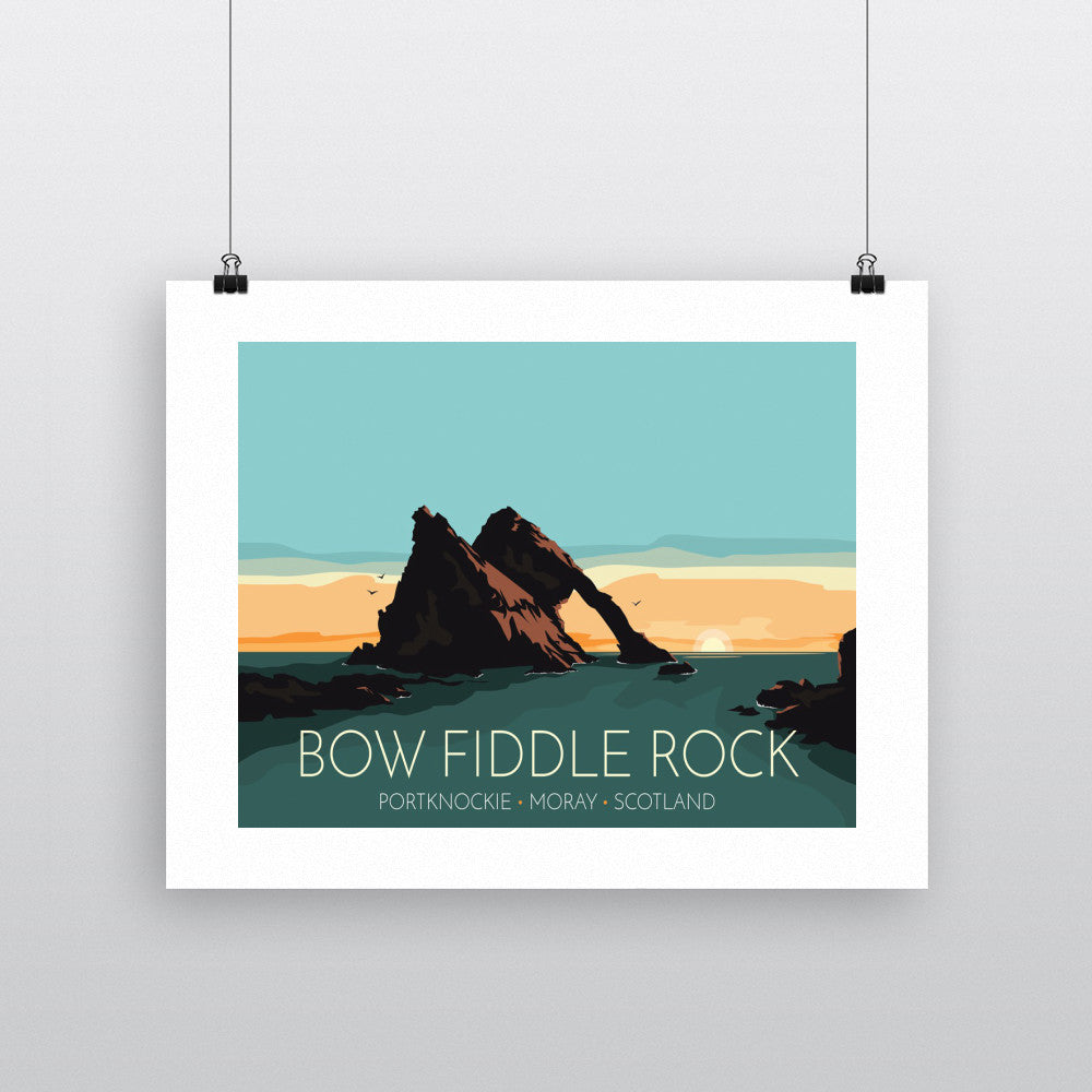 Bow Fiddle Rock, Moray, Scotland 90x120cm Fine Art Print