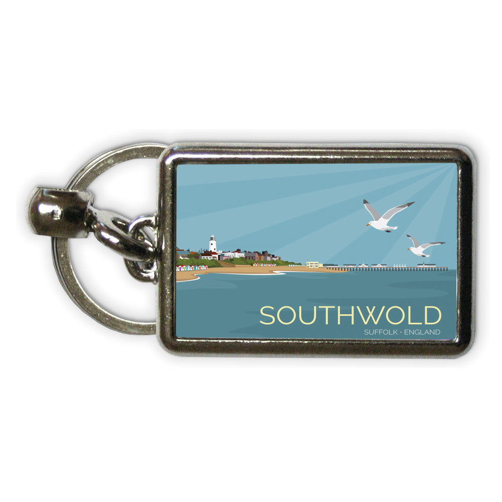 Southwold, Suffolk Metal Keyring