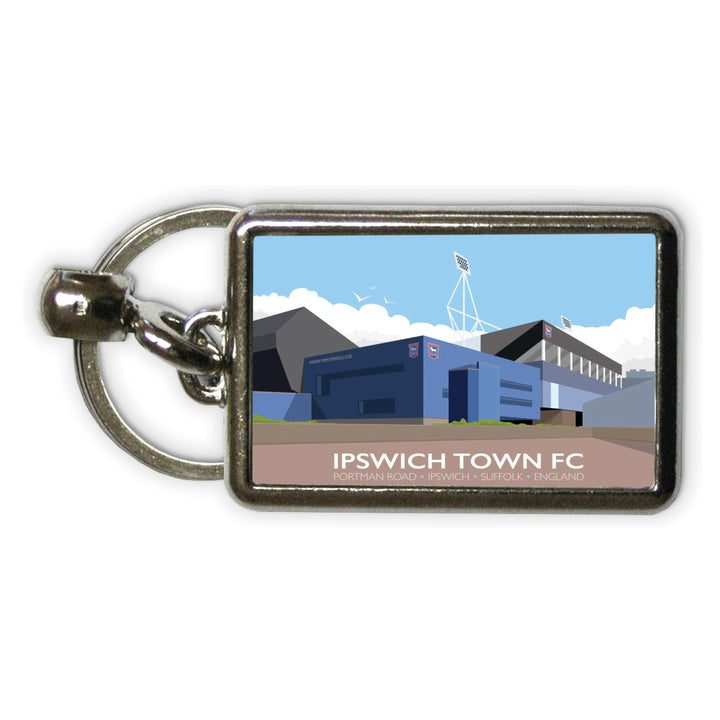 Portman Road, Ipswich Metal Keyring