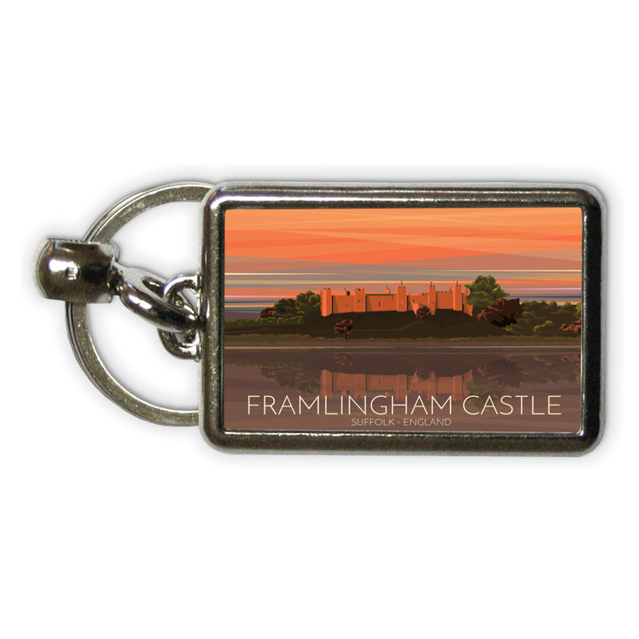 Framlingham Castle, Suffolk Metal Keyring